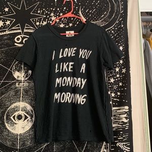 Unif “I love you like a Monday morning” t-shirt